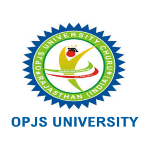 opjs university churu rajasthan logo