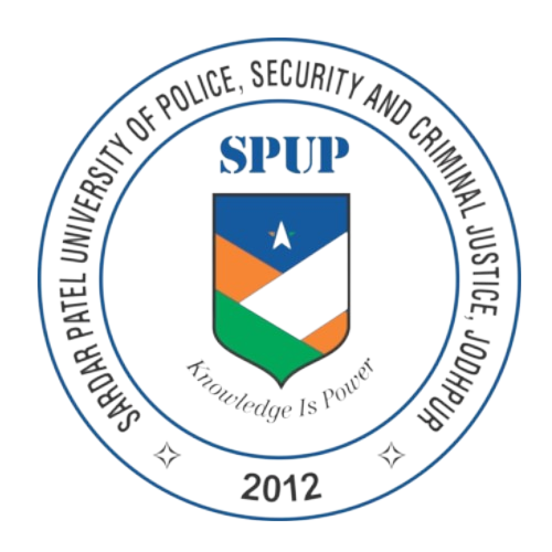 sardar patel university of police security and criminal justice logo