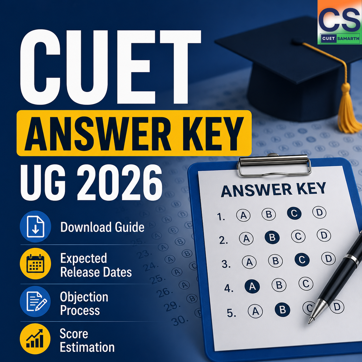 CUET Answer Key UG 2026: Download Guide, Expected Release Dates, Objection Process, and Score Estimation