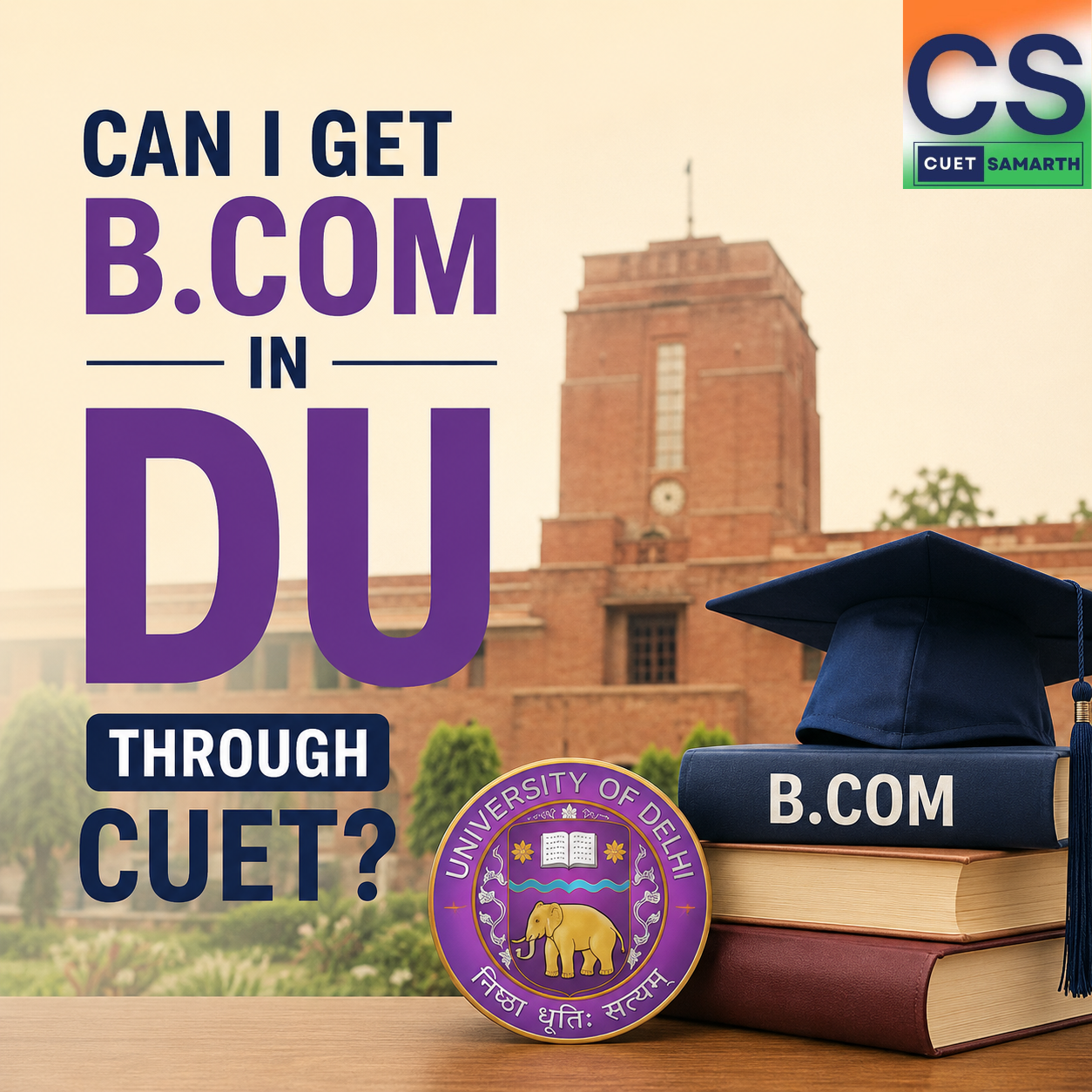 Can I Get B.Com in DU Through CUET?