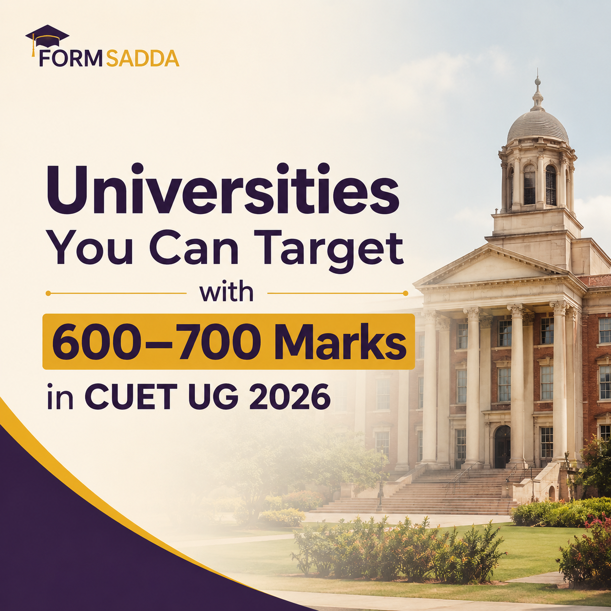 Universities You Can Target with 600–700 Marks in CUET UG 2026