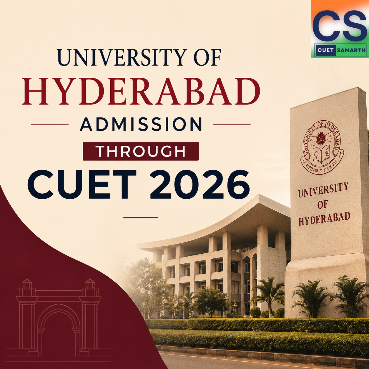 Hyderabad Admission Through CUET 2026